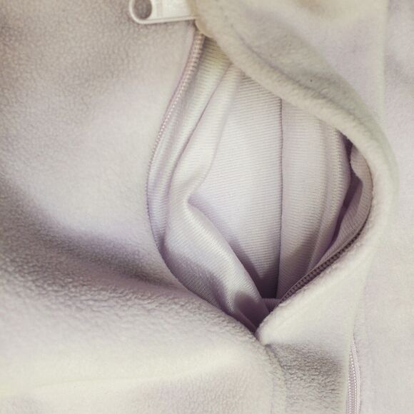 Columbia Fleece Full Zip Up Light Violet Purple Jacket Women Medium - Picture 6 of 13